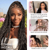 Extensions De Cheveux Humains Bouclés Profonds Pour Tressage Bohème