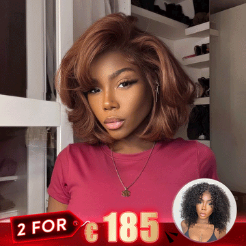 2 𝑭𝑶𝑹 €185.88🔥10"Glueless Marron+10"Glueless Noir/10"Glueless Marron Highlight/10"Glueless Highlight/12"Glueless Noir/10"Glueless Blonde Highlight
