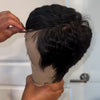 Perruque Full Lace Pixie 100% Cheveux Humains Frange Effilée Naturelle