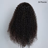 Perruque Kinky Curly HD Lace 13x4 Haute Densité 22 24 Pouces Implantation Ronde Naturelle