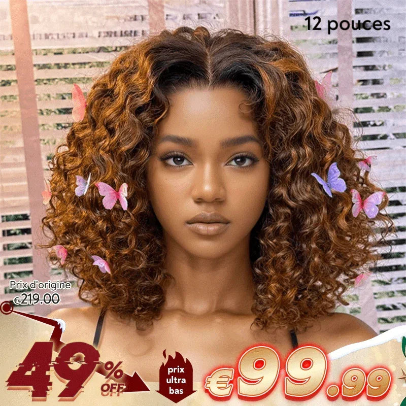 7x5 5X5 Glueless Chocolate Brown Bob Wig Glueless Wear Go Straight