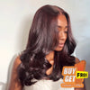 𝑩𝒖𝒚 1 𝑮𝒆𝒕 1 𝑭𝒓𝒆𝒆💥 9x6 Glueless Couche Couleur Bordeaux Foncé Perruque Sans Colle Body Wave