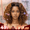7x5 5X5 Glueless Chocolate Brown Bob Wig Glueless Wear Go Straight