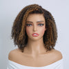 𝐏𝐫𝐞̂𝐭 𝐞𝐧 𝟐𝟒𝐡⚡9x6 Glueless Marron Highlight Bob Perruque Sans Colle Kinky Curly