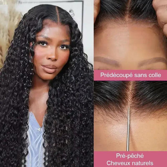 Un Acheté Un Gratuit 7X5 Glueless Bouclé Perruque(Perruque Bob gratuite 12'') - SHINE HAIR