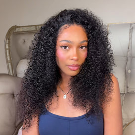Volume de la Racine aux Pointes Kinky Curly 13x4 Dentelle HD Effet Cuir Chevelu 300%