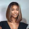 2 𝑭𝑶𝑹 €109🔥Perruque #4-27 Highlight Pixie+Blonde Highlight Lisse/Highlight Kinky Curly/Mèches Blondes  Ondulé /Blond Ombré Bouclé/ Dégradé 99J Lisse