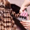SHINE Fer Friser Pink 22MM 3 Barils Avec Tête Friser En Forme D'œuf Chauffage Rapide En 60 Secondes Fer Friser Céramique Température Réglable(𝗕𝗲𝘀𝗼𝗶𝗻 𝗱'𝗲𝘅𝗽é𝗱𝗶𝗲𝗿 𝗮𝘃𝗲𝗰 𝗽𝗲𝗿𝗿𝘂𝗾𝘂𝗲)