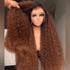 Glueless Rebondissement Bouclé Couleur Brun Cuivré Ombré 7x4 Perruque Sans Colle 300% Densité