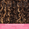 Extensions De Cheveux Boucles Birmans Couleur Highlight 100% Naturels Tissage Brut Non Traité