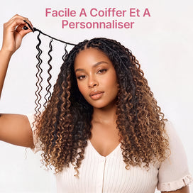 Mèches Crochet Hair Ombré Kinky Curly/Birmane frisée Légèreté Plume Pre-Separated & Soyeux