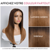 Bob Lisse Soyeux Ombré 4/27 Densité 250% 4x4 Glueless Perruque Volume de la Racine aux Pointes
