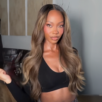 Glueless Pré-épilé Couleur Mèches Blondes Ombré 13x4 Perruque Sans Colle Body Wave 250% Densité