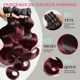 Body Wave Bundle Human Hair Extensions