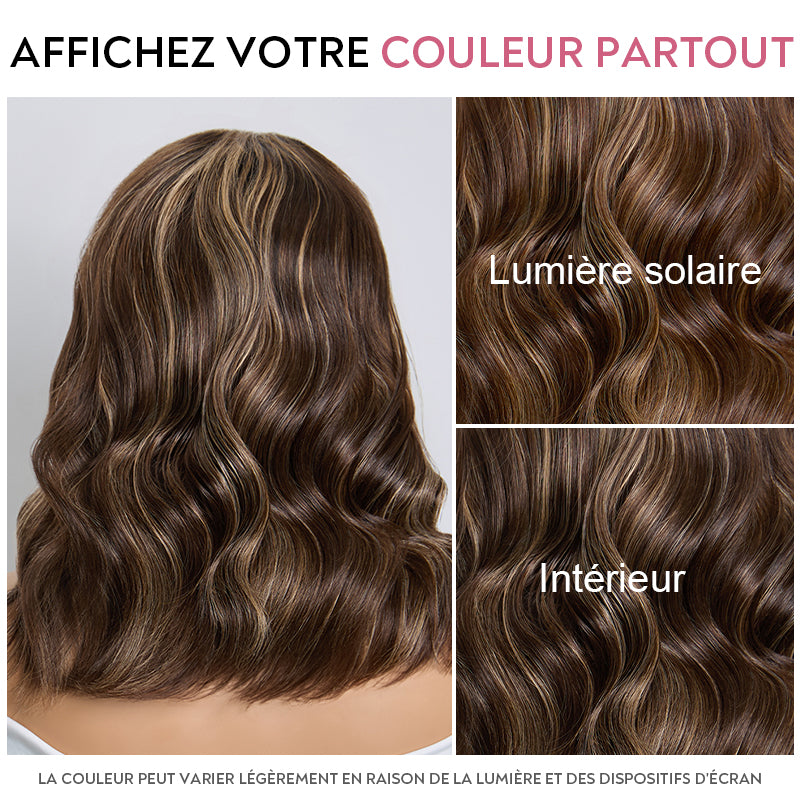 7x5 5X5 Glueless Chocolate Brown Bob Wig Glueless Wear Go Straight