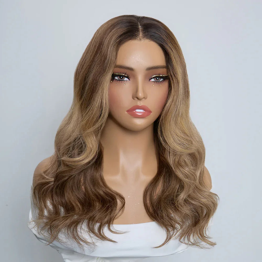 7x5 5X5 Glueless Chocolate Brown Bob Wig Glueless Wear Go Straight