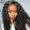 Chic Sans Ondes Romaines Effort Perruque 5x5 13x4 Glueless Water Wave Avec Raie au Milieu Short Wig