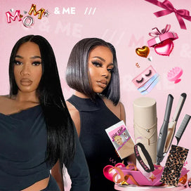 𝓑𝓾𝔂 𝟏 𝓖𝓮𝓽 𝟏𝟏💗Glueless 4x4 Perruque Sans Colle Lisse Style Long + Bob (9 cadeaux gratuits pour la fête mères)