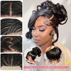 Dernière pièce 🎯 Perruque Full Lace 26" Confort Léger  Cheveux Lisse Soyeux Noir Naturel 100% Cheveux Humains