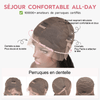 Dernière pièce 🎯 Perruque Full Lace 26" Confort Léger  Cheveux Lisse Soyeux Noir Naturel 100% Cheveux Humains