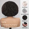 𝐏𝐫𝐞̂𝐭 𝐞𝐧 𝟐𝟒𝐡⚡Afro Bouclé Glueless Bob Wear Go Perruque Sans Colle Cheveux Humains