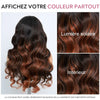 Glueless Sans Nœuds Couleur Highlight 4x4 Perruque Sans Colle Body Wave Avec Frange 250% Densité