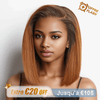 𝑩𝒖𝒚 1 𝑮𝒆𝒕 1 𝑭𝒓𝒆𝒆💥 9x6 Glueless Gingembre Ombre Coupe Émoussée Lisse Bob Perruque Sans Colle