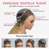 𝐏𝐫𝐞̂𝐭 𝐞𝐧 𝟐𝟒𝐡⚡18 Pouces HD Full Lace Perruque Fait à La Main Kinky Curly Racines Brunes Se Fondant Dans Du Blonde