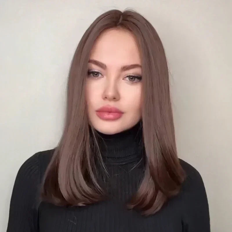 Magnifique Glueless Couleur Marron Châtain 4x4 Wear Go Perruque Sans Colle Lisse