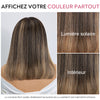 Luxury feel Carré Bob 5x5 Sans Colle Glueless Ombré Blond à Racines Noires Perruque
