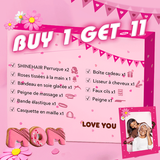 𝓑𝓾𝔂 𝟏 𝓖𝓮𝓽 𝟏𝟏💗Perruque Pixie Cut 13x4 Dentelle Frontale Noir Lisse+13x1 Dentelle Bouclé Noir Pixie