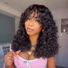250% Density Curly Adapté Aux Débutants Glueless Wear Go 4x4 Sans Colle Frange Bob Perruque