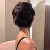 Rétro Chic Pixie Ondulé à Pointes Retournées Perruque Glueless Sans Colle