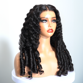 Glueless Sans nœuds Prêt À Partir Bouclés Rebondissants 13x4 Perruque Sans Colle Cheveux Humains