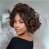 Glueless Couleur Chocolat Burn Bob Perruque Sans Colle Vague D'oeuf Humain Cheveux