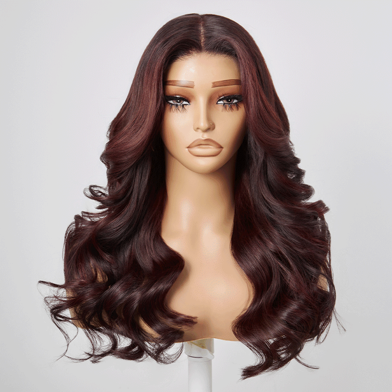 13x4 Glueless Couche Parting Max Couleur Highlight Perruque Sans Colle Body Wave 250% Densité
