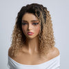 𝐏𝐫𝐞̂𝐭 𝐞𝐧 𝟐𝟒𝐡⚡12 Pouces 5x5 Glueless Perruque Sans Colle Kinky Curly Blonde Avec Racines Foncées