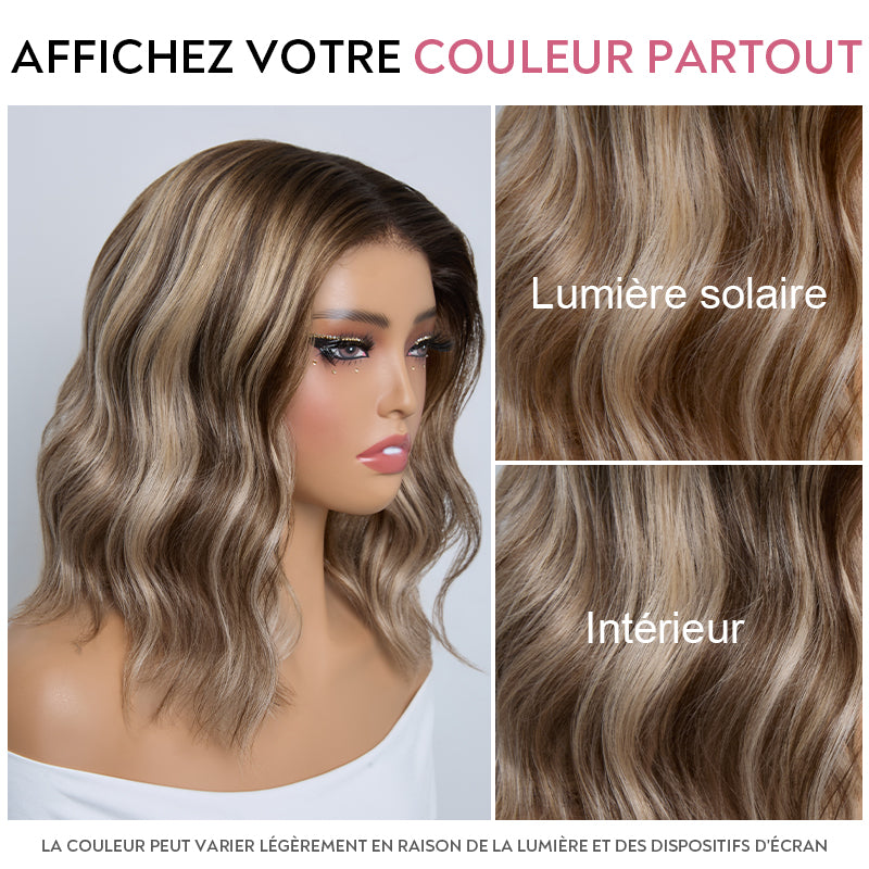 7x5 5X5 Glueless Chocolate Brown Bob Wig Glueless Wear Go Straight