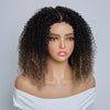 𝐏𝐫𝐞̂𝐭 𝐞𝐧 𝟐𝟒𝐡⚡Perruque Bob Bouclé Glueless 4x4 Ombré Marron Densité 250% avec Edges 4C
