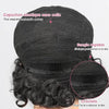 Glueless Brun Chocolat Jeter & Partir Bob Bouclée Perruque Sans Colle