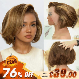 Volumineux Couche Highlight 13x2 Dentelle Perruque Ondulé 300% Densité (Livraison gratuite à partir de €90. Dans le cas contraire, des frais d'expédition de 20 € seront facturés.)