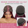 Perruque Bone Straight Ombré Glueless Cheveux Vietnamiens Lisses Qualité Luxe