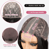 Bob Curly Wig with Bangs Black #4/27 Color 200% Density