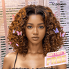 7x5 5X5 Glueless Chocolate Brown Bob Wig Glueless Wear Go Straight