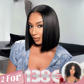 2 𝑭𝑶𝑹 €138.99🔥8"Dentelle Lisse+10"Glueless Ondulé/10"Glueless Lisse/10"Glueless Ondulé/10"Glueless Lisse/12"Glueless Kinky Curly