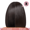 Pour Débutants Glueless Couche Yaki Lisse Wear Go Bob 7x4 Perruque Sans Colle