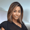 1+1+𝑭𝒓𝒆𝒆💥Glueless Chic Sans Effort Highlight Bob Perruque Cheveux Humains