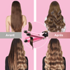 SHINE Fer Friser Pink 22MM 3 Barils Avec Tête Friser En Forme D'œuf Chauffage Rapide En 60 Secondes Fer Friser Céramique Température Réglable(𝗕𝗲𝘀𝗼𝗶𝗻 𝗱'𝗲𝘅𝗽é𝗱𝗶𝗲𝗿 𝗮𝘃𝗲𝗰 𝗽𝗲𝗿𝗿𝘂𝗾𝘂𝗲)