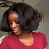 Style Naturel Glueless Bob Wear Go 4x4 Perruque Sans Colle Cheveux Humains Ondulé