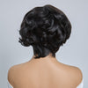 4x4 Légèrement Ondulé Raie Sur Le Côté Glueless Sans Colle Perruque Short Bob Wavy